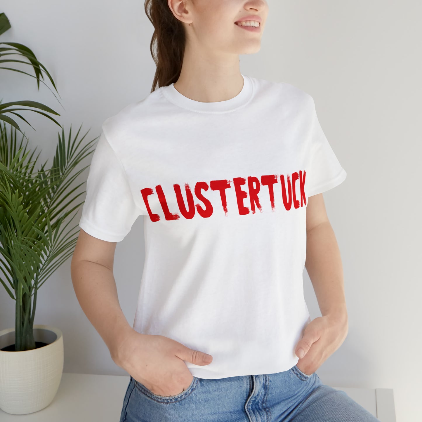 CLUSTERTUCK Unisex Jersey Short Sleeve Tee by CANCEL KOUTURE