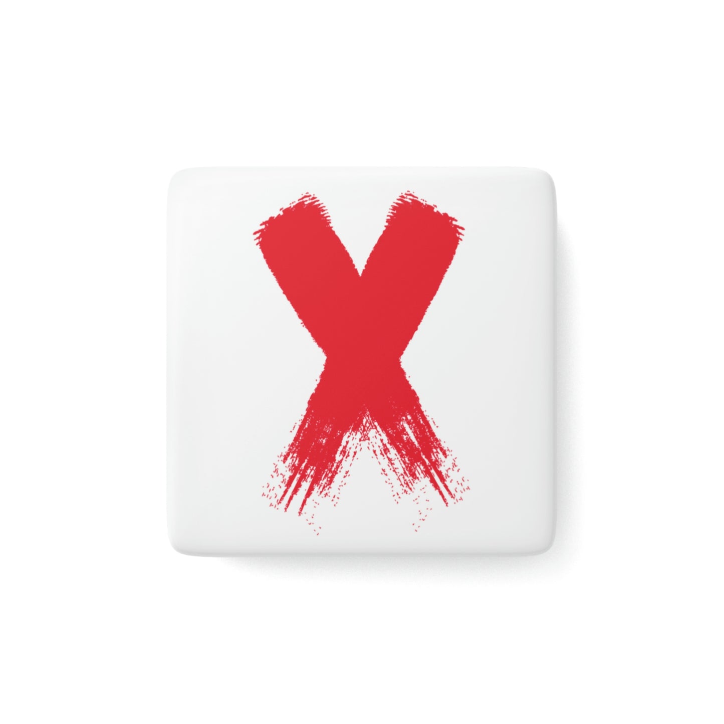 "Cancel Kouture" X Porcelain Magnet, Square