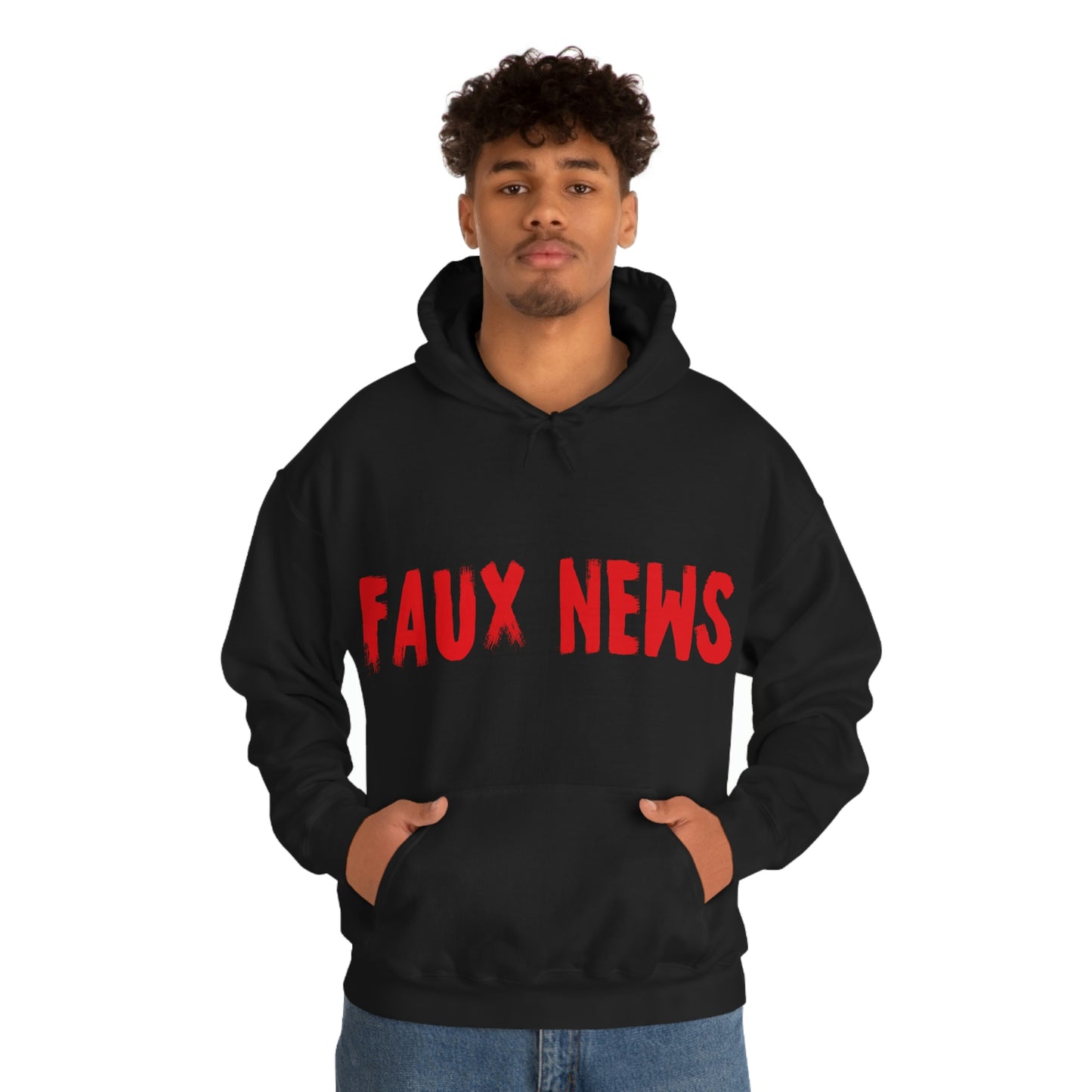 Unisex "Faux News" Hooded Sweatshirt