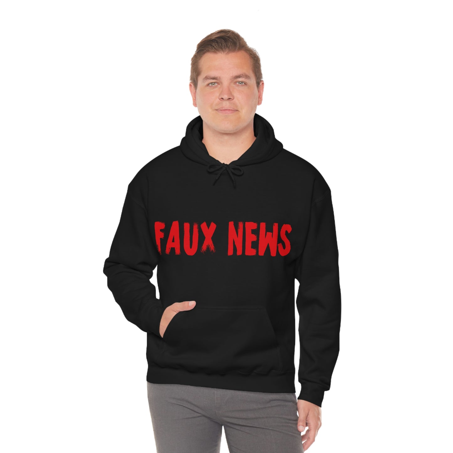 Unisex "Faux News" Hooded Sweatshirt
