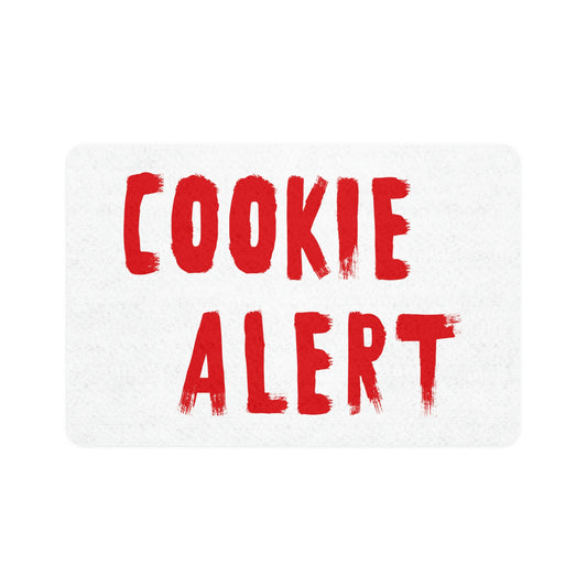 "Cookie Alert" Pet Food Mat (12x18)